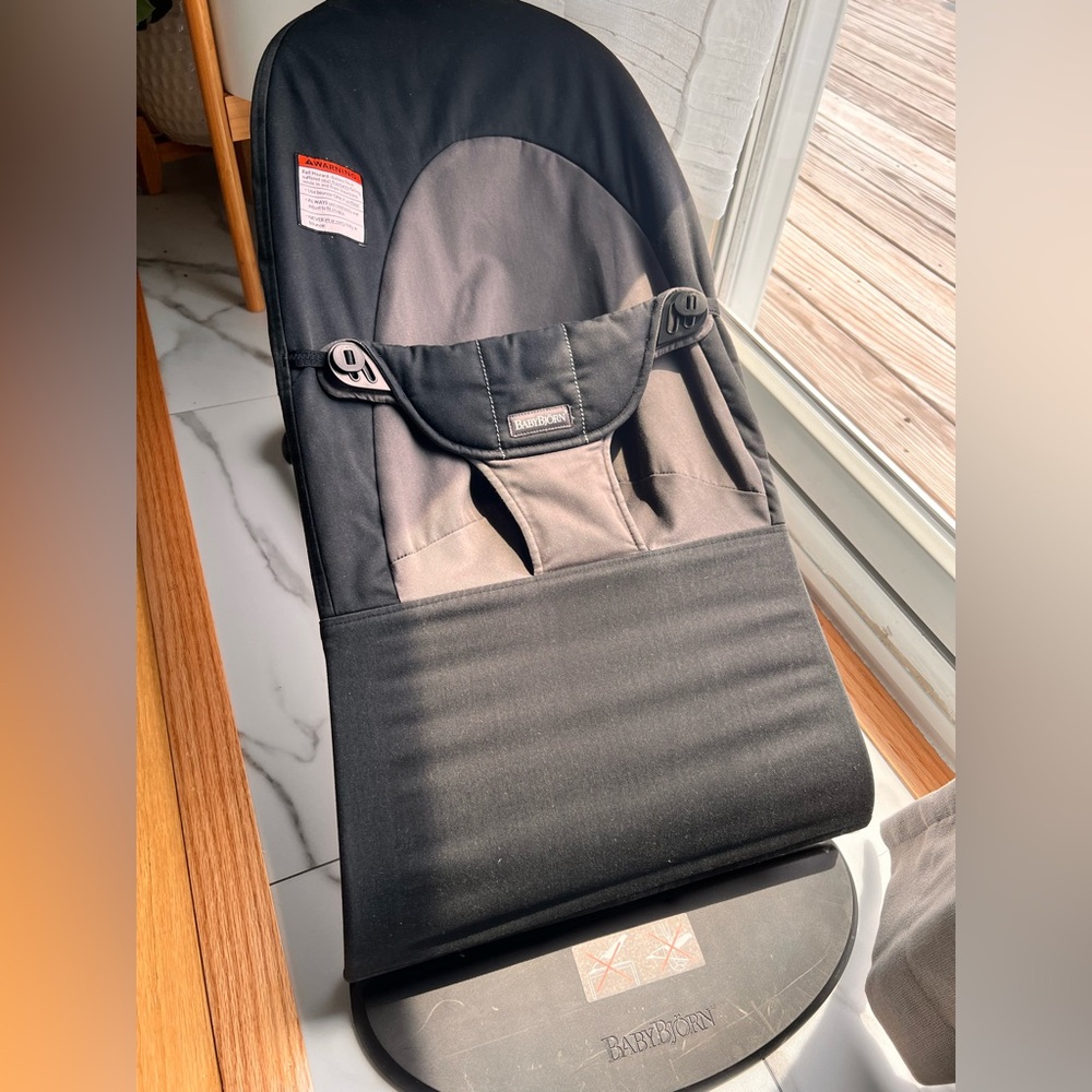 BabyBjorn Bouncer Balance Soft Woven - Black/Dark Gray